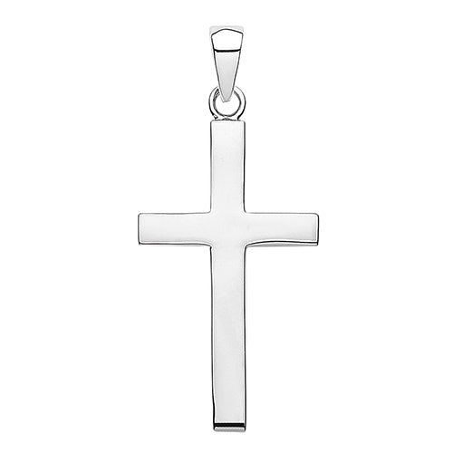Silver Cross Pendant 34x20mm