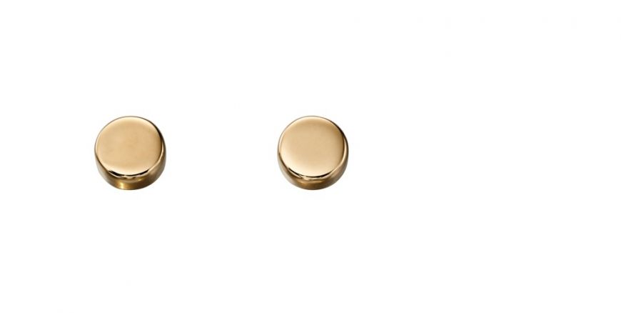 Elements 9ct Gold Plain Circle Disc Earrings GE2130