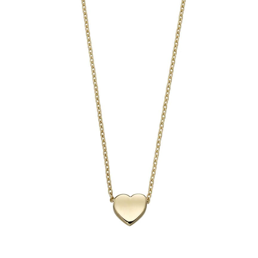 9ct Yellow Gold Heart Necklace