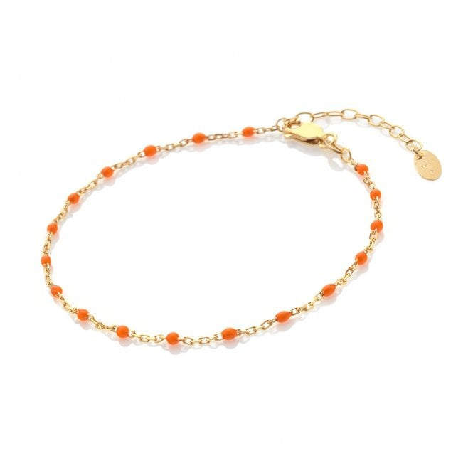 Hot Diamonds HD x JJ Ocean Bracelet Orange DL657