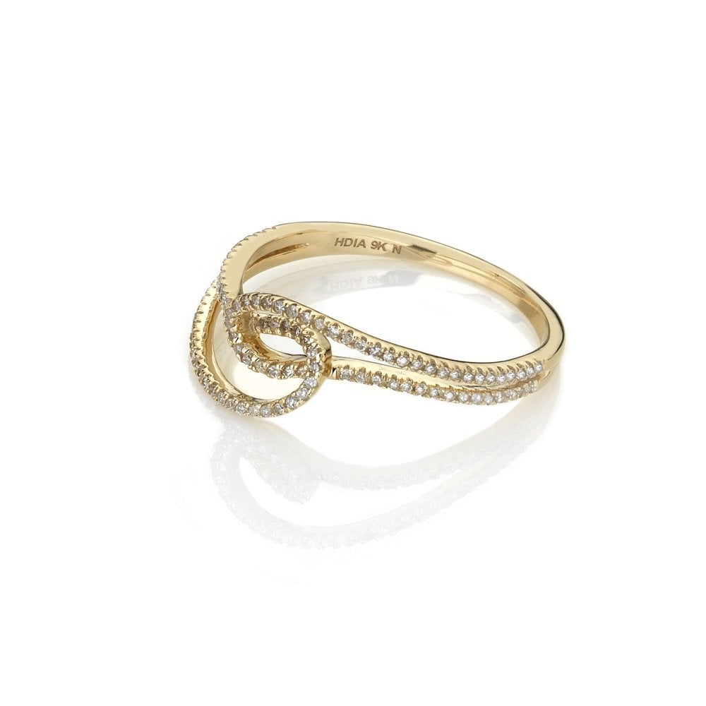 Hot Diamonds 9ct Gold Flow Ring