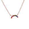 Daydream Rose Gold Plated Sterling Silver Rainbow Necklace