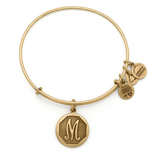 ALEX AND ANI Initial 'M' Charm Bangle A13EB14MG