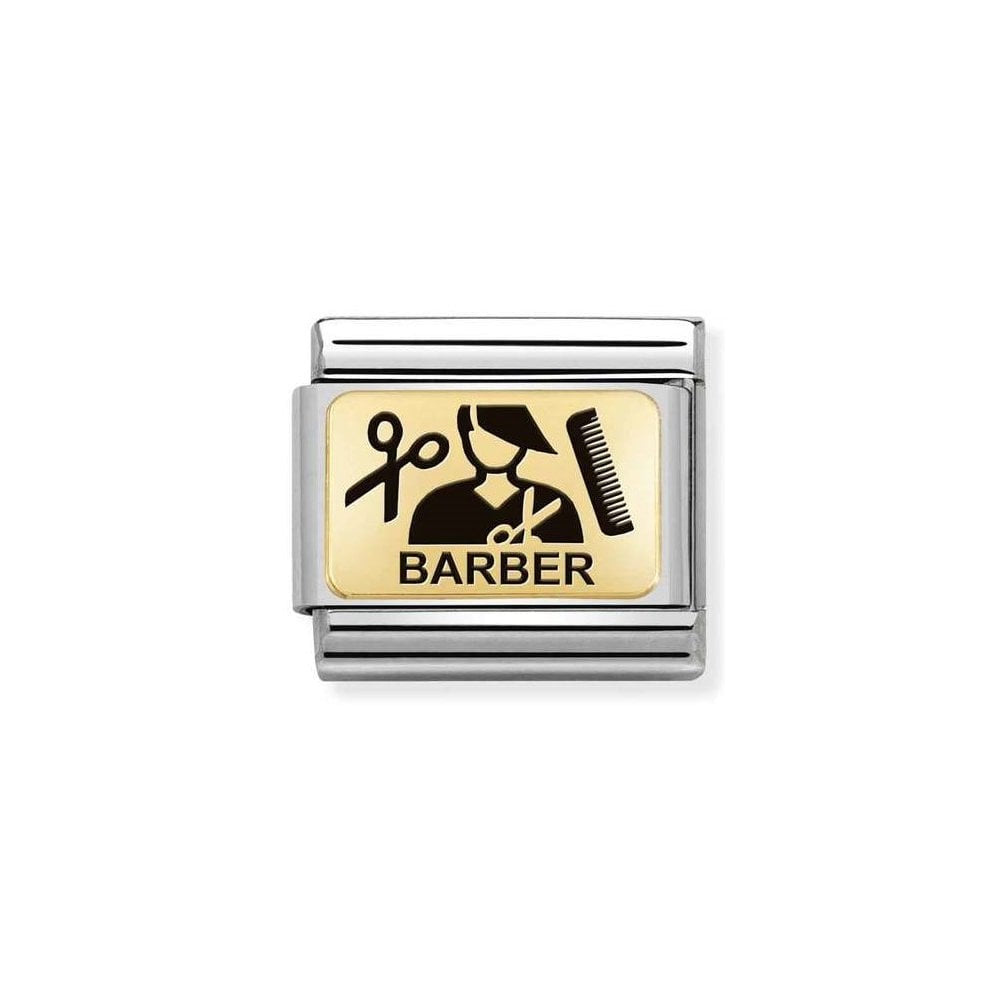 NOMINATION Gold Barber Charm 030166-13