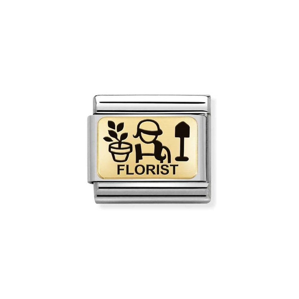 NOMINATION Gold Florist Charm 030166-12