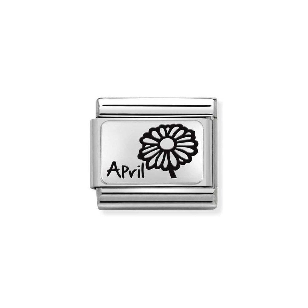 NOMINATION Silver April Flower Charm 330112-16