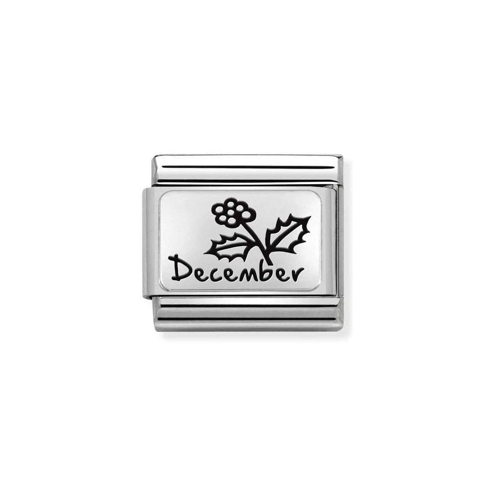 NOMINATION Silver Flower December Charm 330112-24