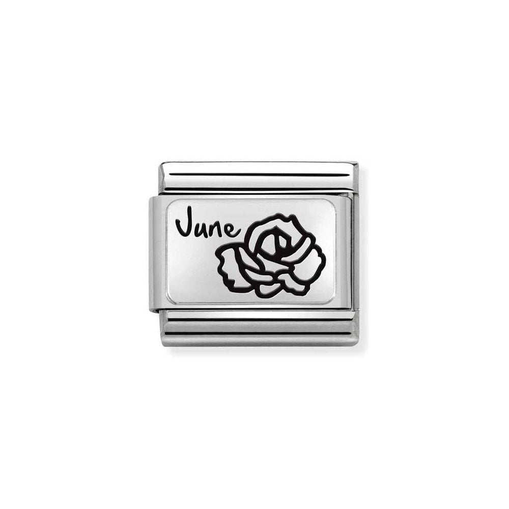 NOMINATION Silver Flower June Charm 330112-18