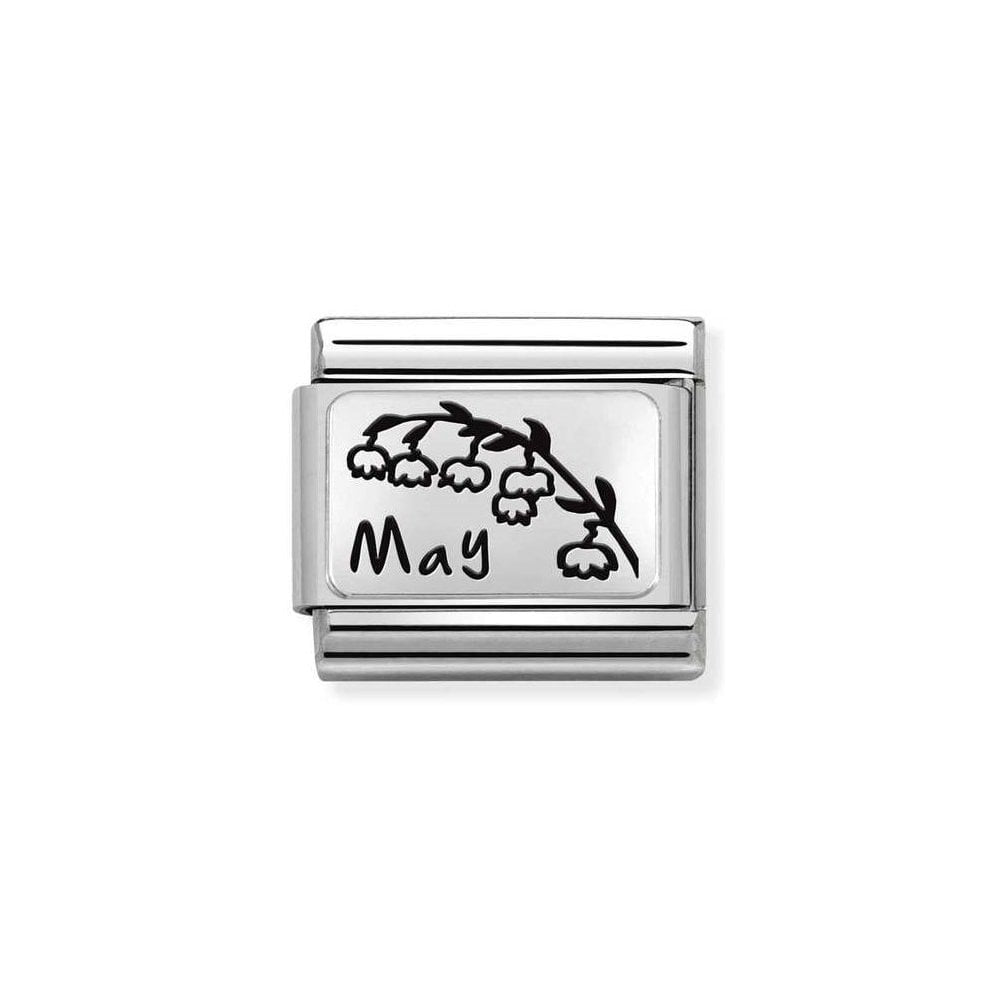 NOMINATION Silver Flower May Charm 330112-17