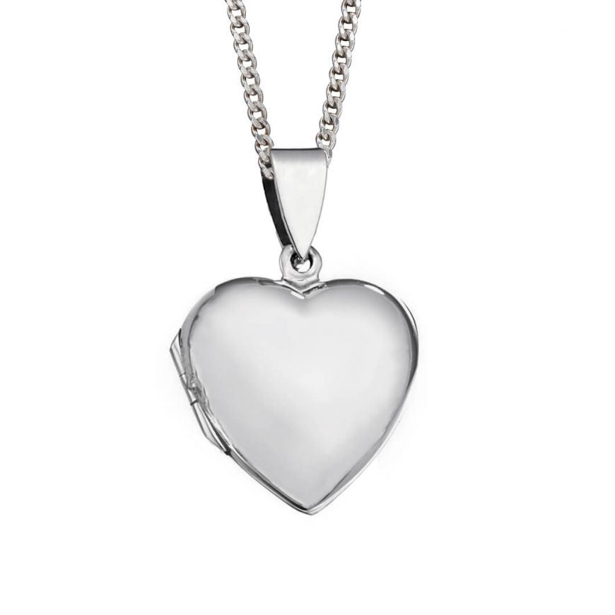 Large Silver Heart Locket P246