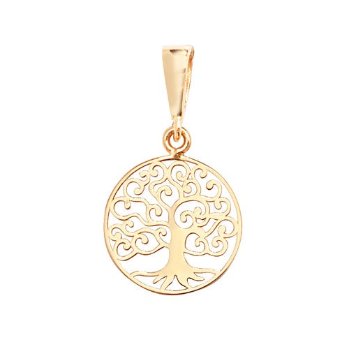 9ct Yellow Gold Tree of Life Pendant PN1062