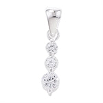 Cubic Zirconia Drop Pendant