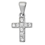 Small Cubic Zirconia cross Pendant