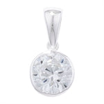 round White Cubic Zirconia Pendant