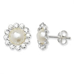 Cubic Zirconia pearl Earrings
