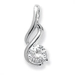 Fancy Cubic Zirconia Drop Pendant