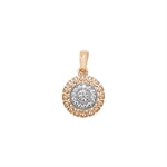 Cubic Zirconia Rose Flower Style Pendant