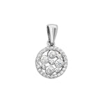Cubic Zirconia Round Pendant