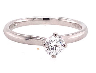 Platinum D/SI1 Diamond Solitaire Ring RN6692
