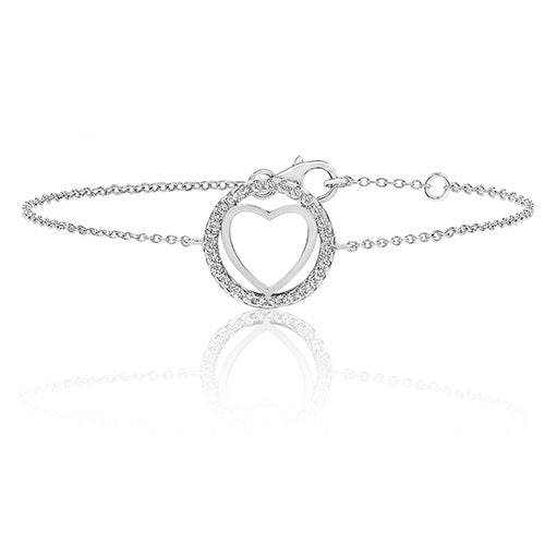 Silver Heart Bracelet