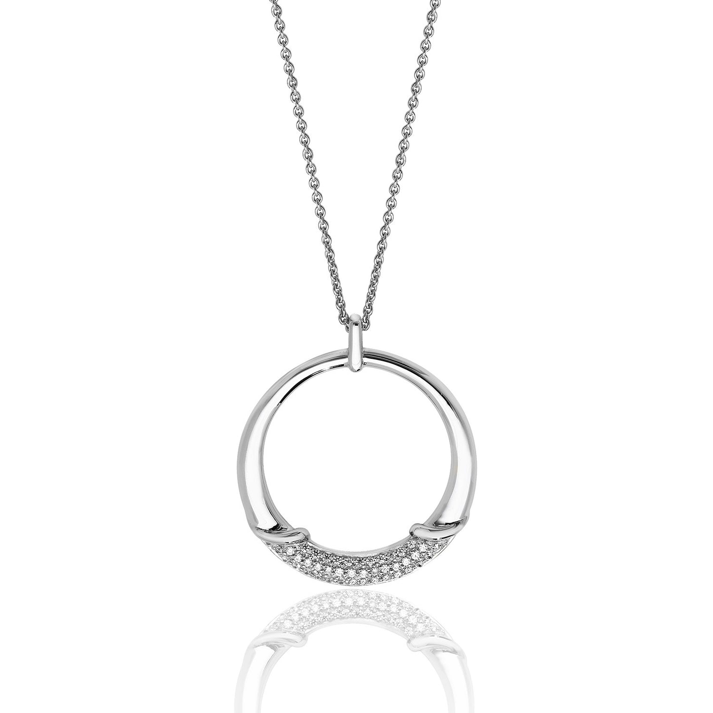 Sterling Silver Circle Necklace