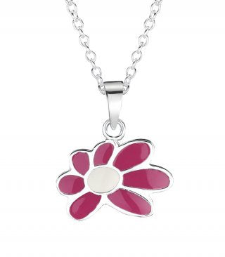Pink/White Flower Pendant