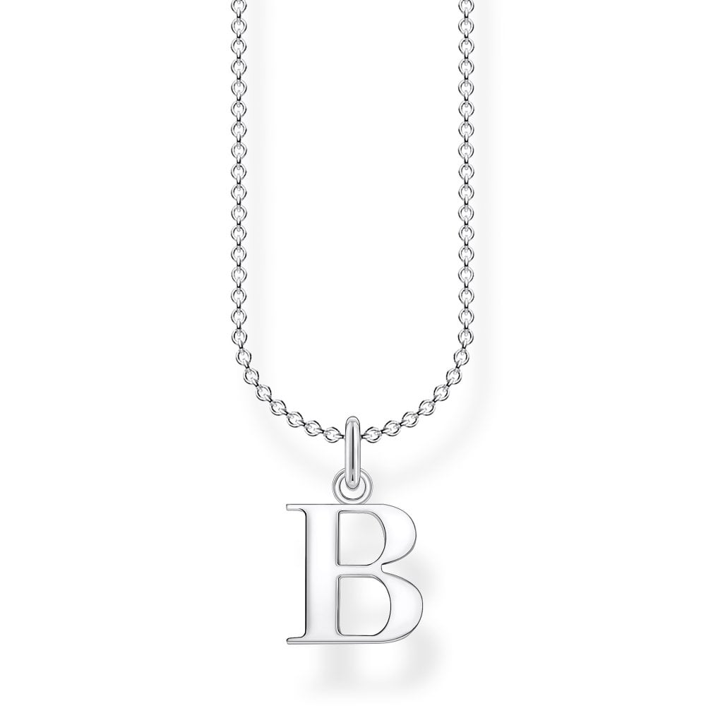 Thomas Sabo Silver Letter B Necklace KE2011-001-21-L45V