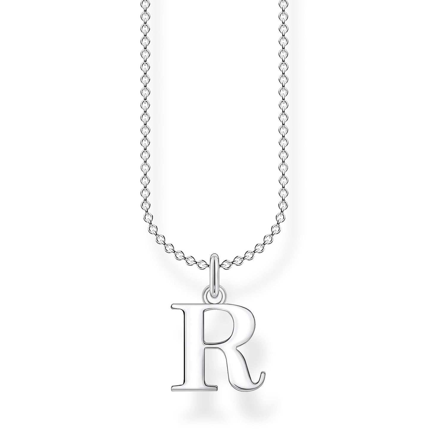 Thomas Sabo Charm Club Silver Letter R Necklace KE2027-001-21