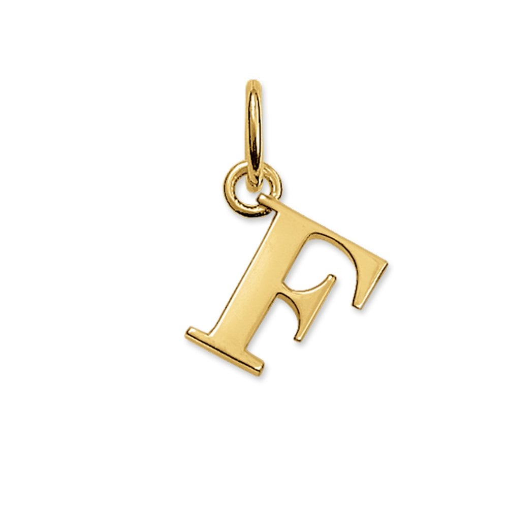 Thomas Sabo YGP Letter F Pendant PE593-413-12