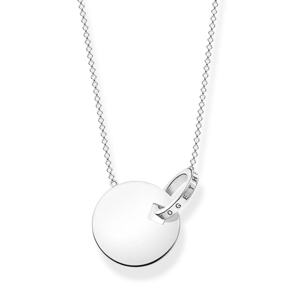 Thomas Sabo Sterling Silver Together Necklace KE1948-637-21-L60v