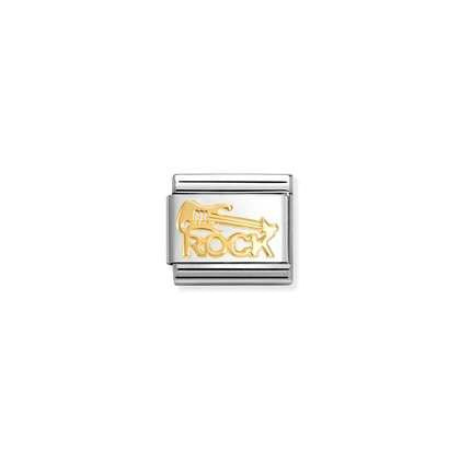NOMINATION Gold Rock Guitar Charm 030117-10