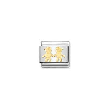 NOMINATION Gold Brothers Charm 030162/68