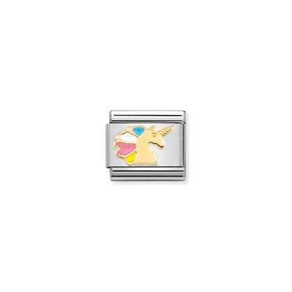 NOMINATION Gold Multicolour Unicorn 030272/68