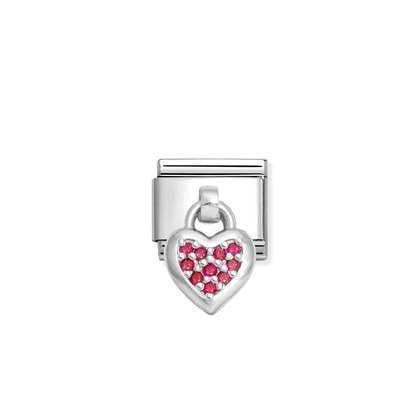 NOMINATION Red CZ Heart Charm 331800/26