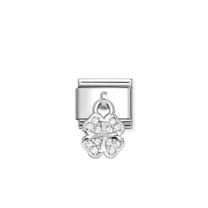 NOMINATION White Four Leaf Clover Charm 331800/31
