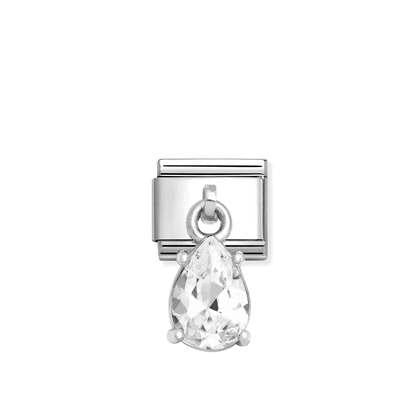 NOMINATION White Drop CZ Charm 331812/10