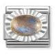 NOMINATION Silver Diamond Oval labradorite 330507/40