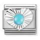 NOMINATION Silver Diamond Heart Turquoise 330508/06