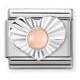 NOMINATION Silver Diamond Heart Pink Coral 330508/10
