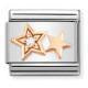 NOMINATION Rose Gold CZ Double Star 430305/35