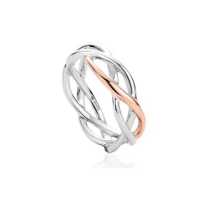 Clogau Eternal Love Weave Ring 3SCMG54