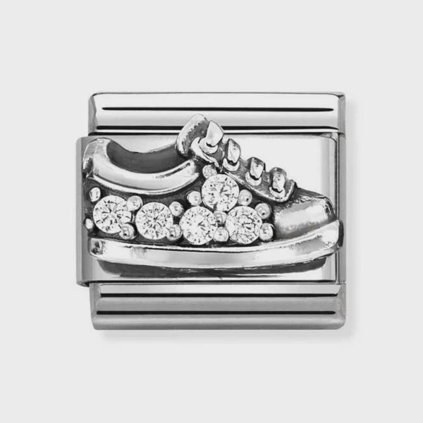 Nomination Silver White CZ Sneakers Charm 330327-17