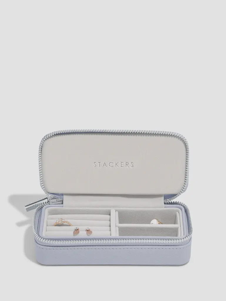 Stackers Lavender Medium Zipped Travel Jewellery Box 74535