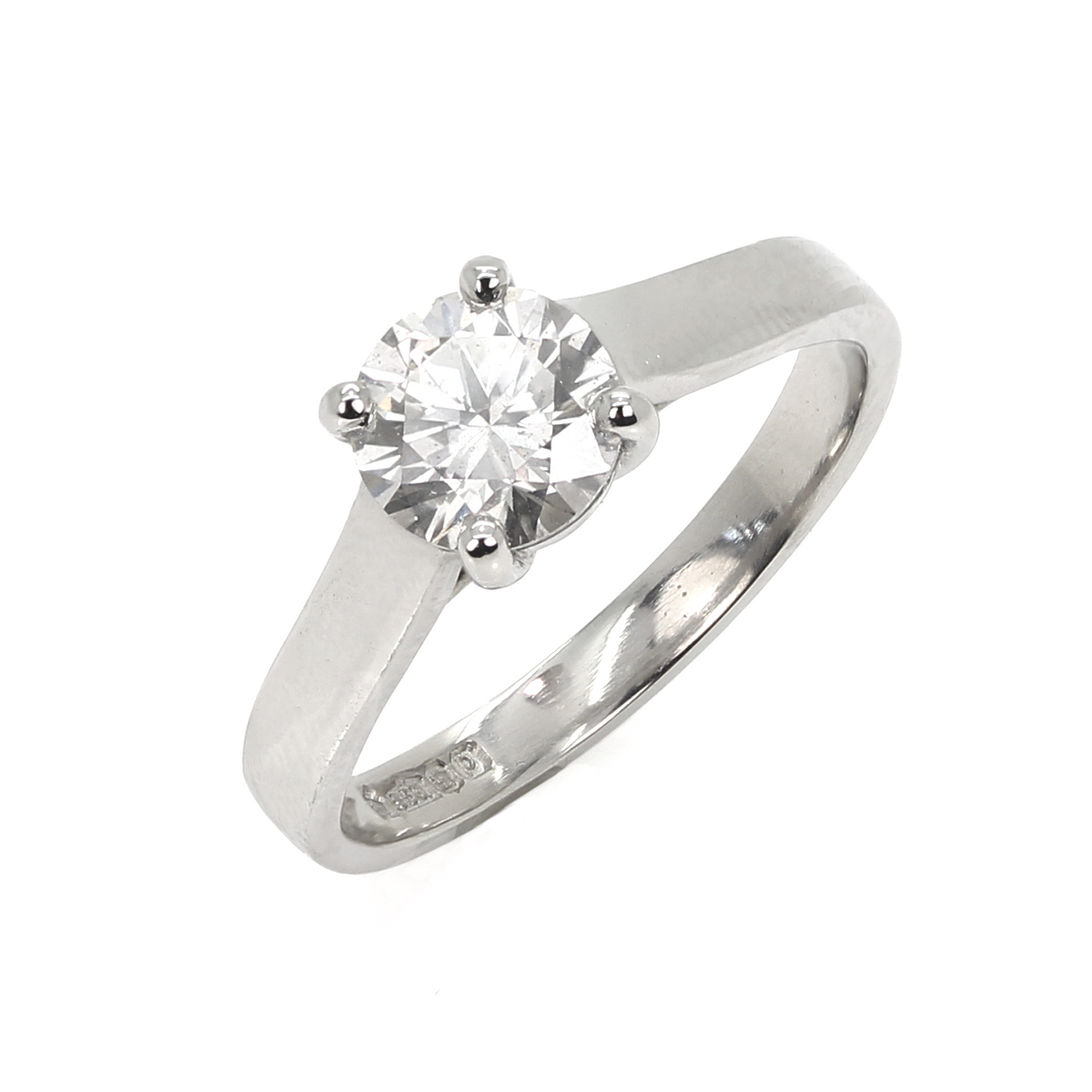 Platinum Solitaire Diamond Ring ASM1436