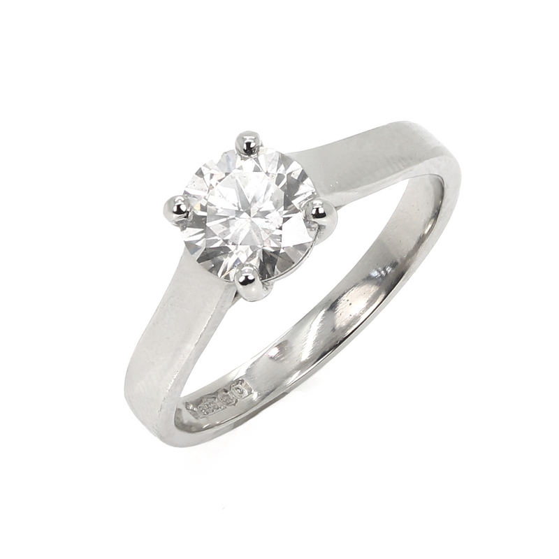 Platinum Solitaire Diamond Ring - ASM1436