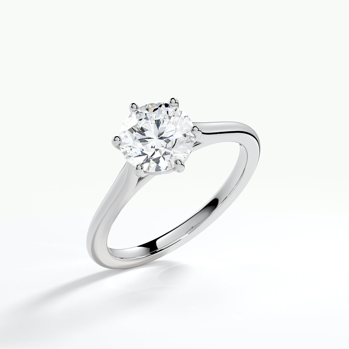 Platinum Lab Grown Diamond Solitaire Ring 2.00ct D VS1