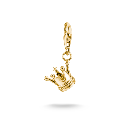 Thomas Sabo Charm Pendant crown Gold Plated 0887-M01-39