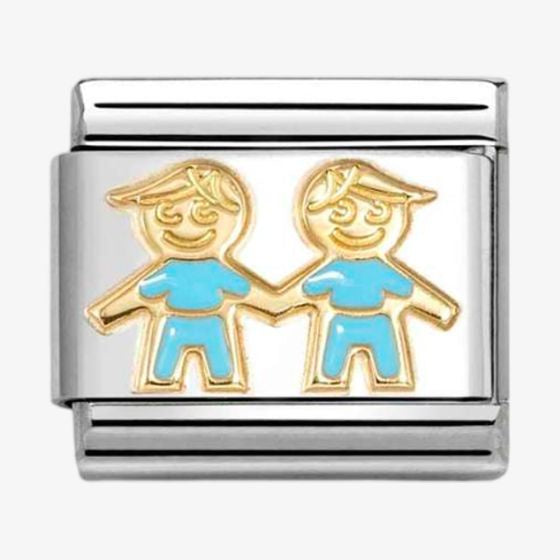 NOMINATION gold Blue Brothers charm 030272-90