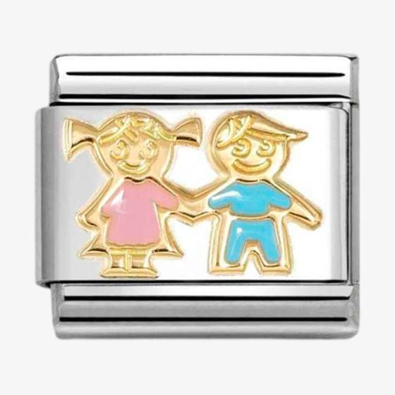 NOMINATION Boy Girl Siblings Charm 030272-92