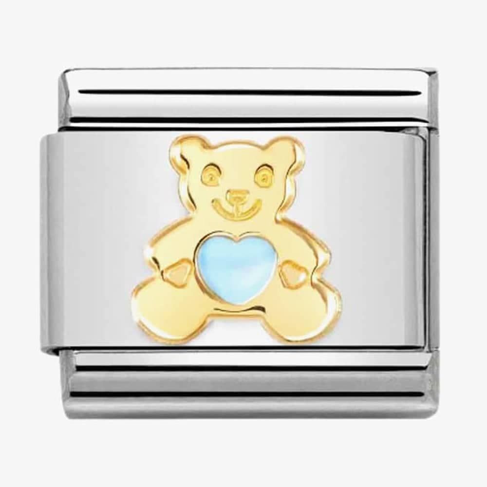NOMINATION Gold Light Blue Bear 030272/65